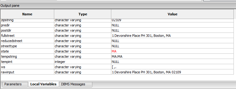 PLPGSQL Local Variables