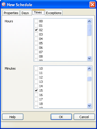 PgAgent Schedule Times